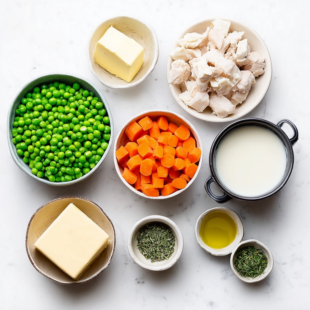 One Skillet Chicken Pot Pie Ingredients