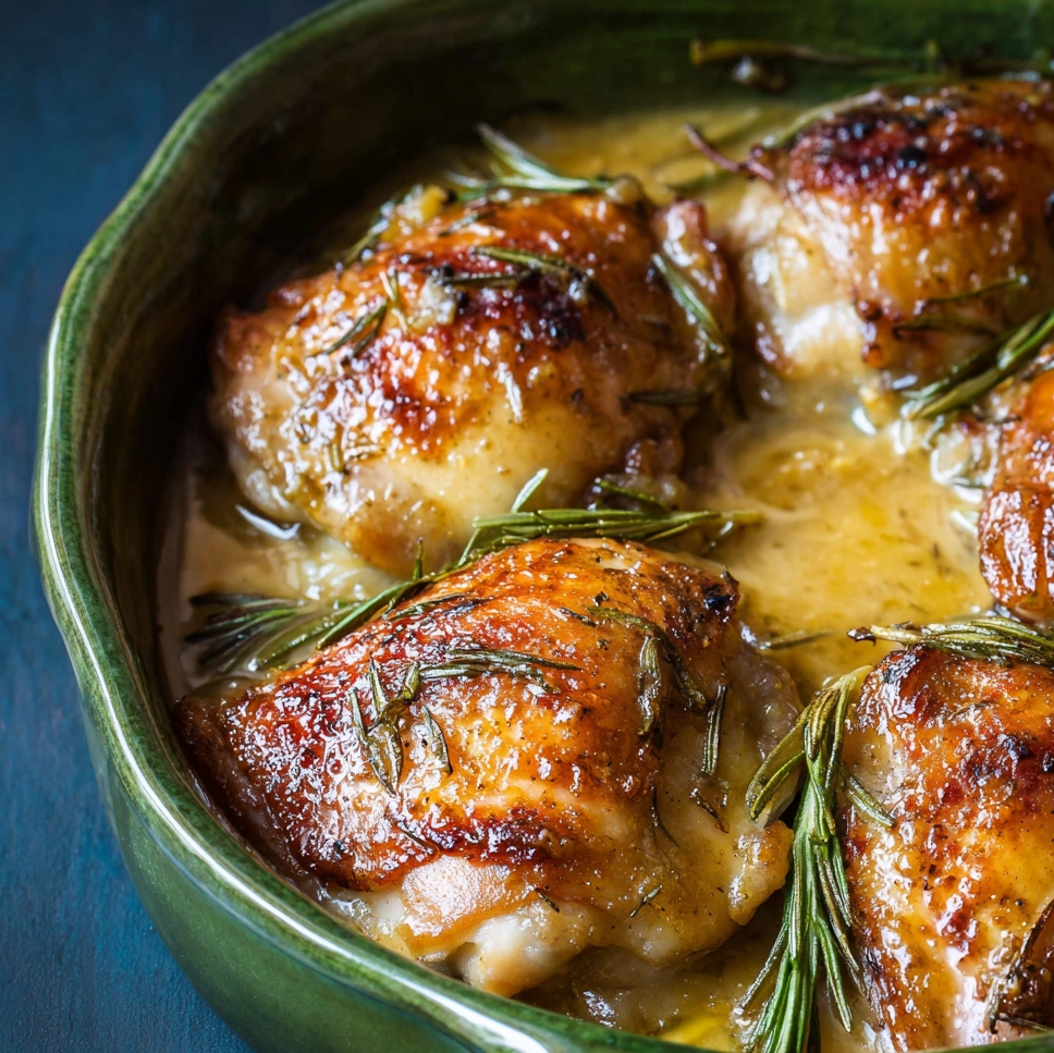 Poulet miel et moutarde Serving