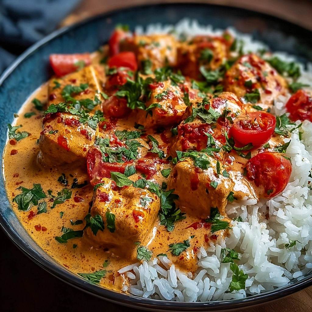 Recette Poulet Crémeux Riz Serving