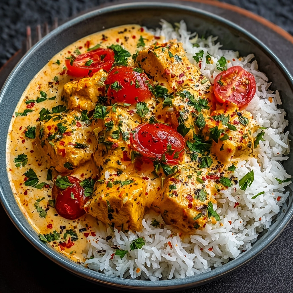 Recette Poulet Crémeux Riz