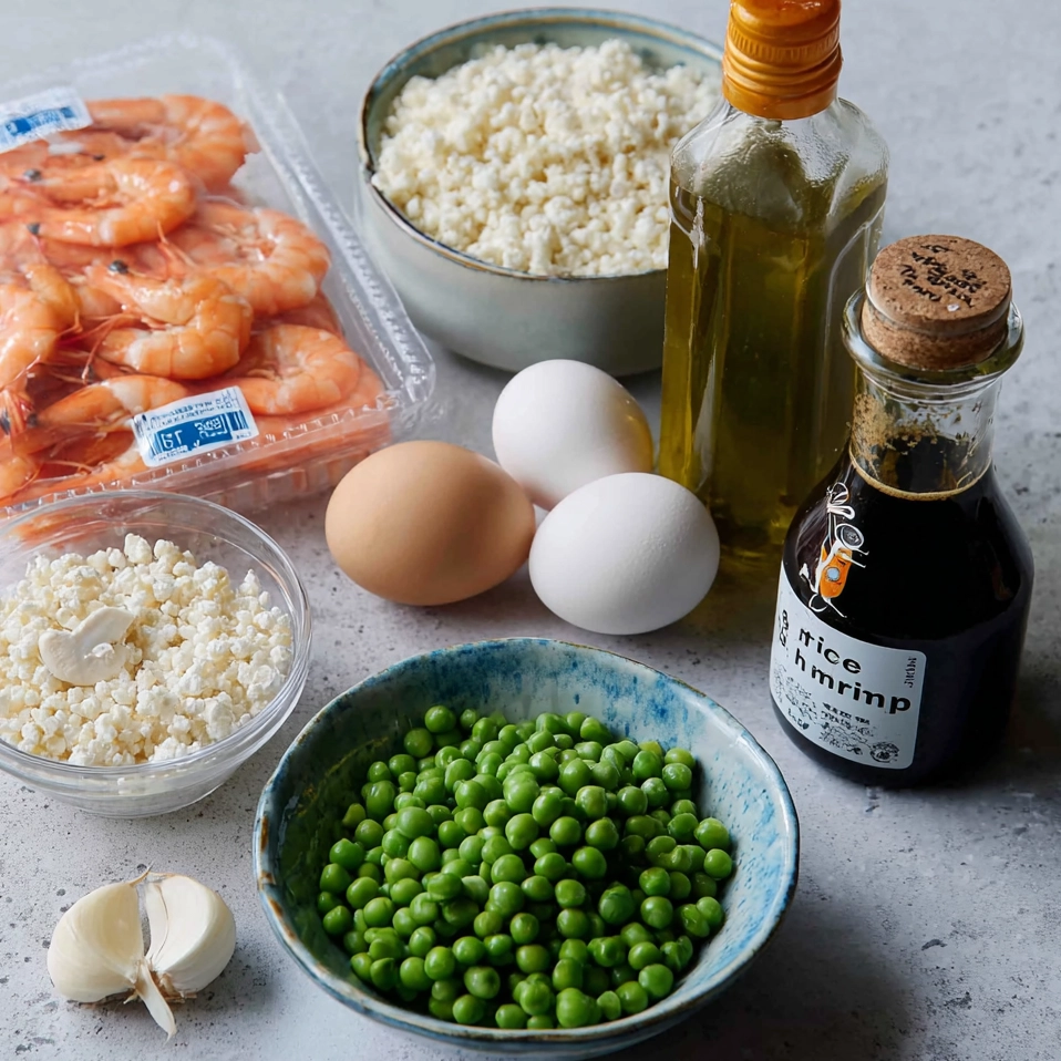 Riz sauté aux crevettes : la recette qui transforme un simple reste de riz en un vrai plaisir 5 Riz sauté aux crevettes Ingredients