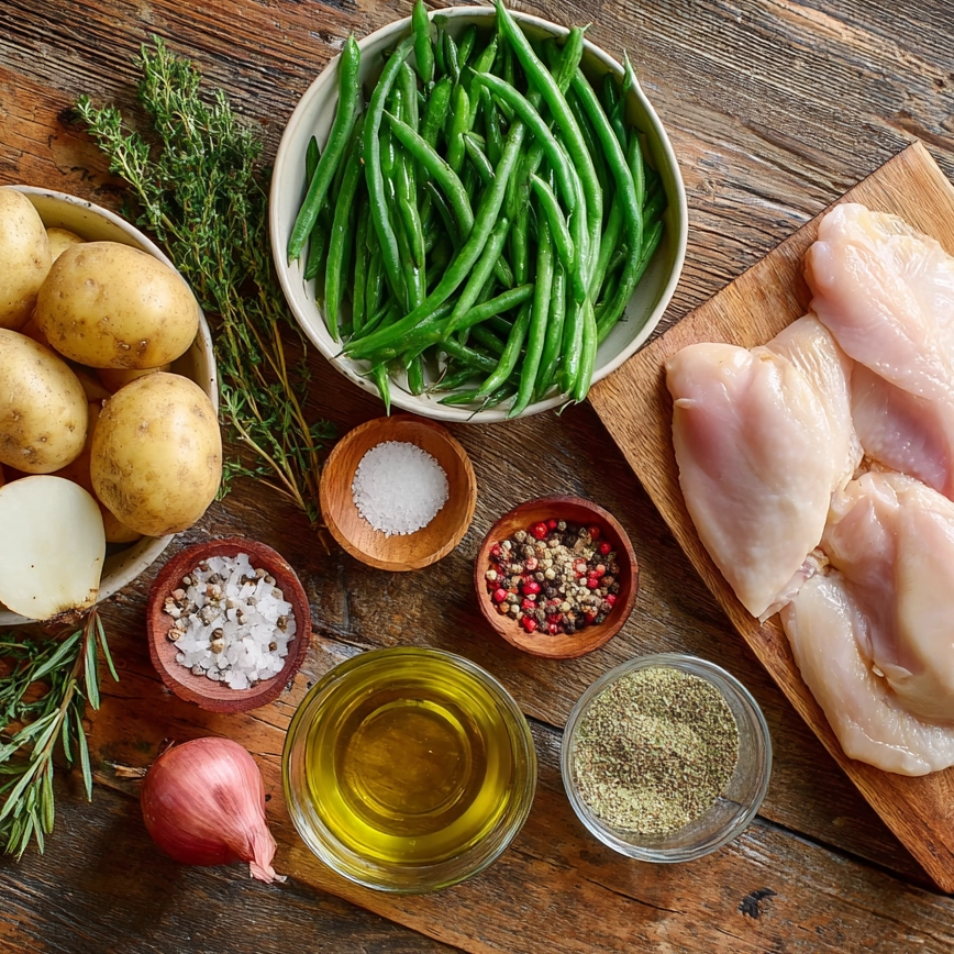 Seasoned Chicken Potatoes and Green Beans : le repas complet le plus savoureux 5 Seasoned Chicken Potatoes and Green Beans Ingredients