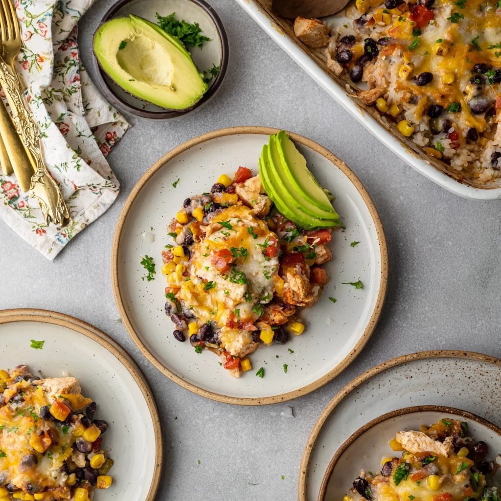 Southwest Chicken Casserole Serving