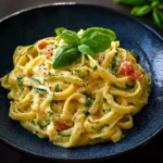 Spaghetti Courgette Creme