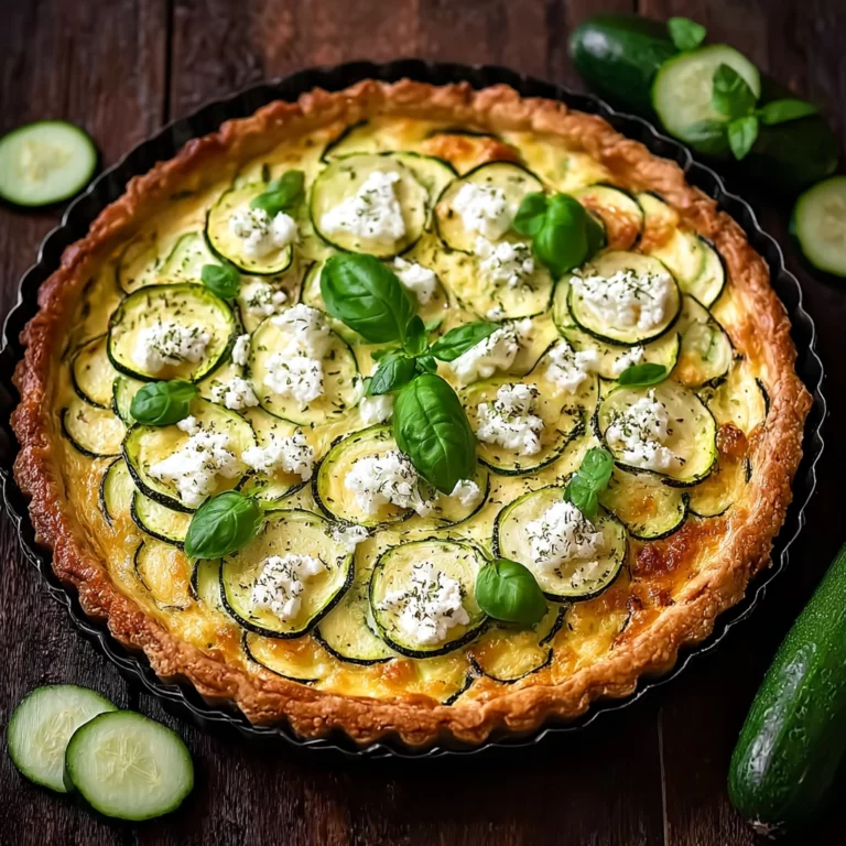 Tarte courgette feta