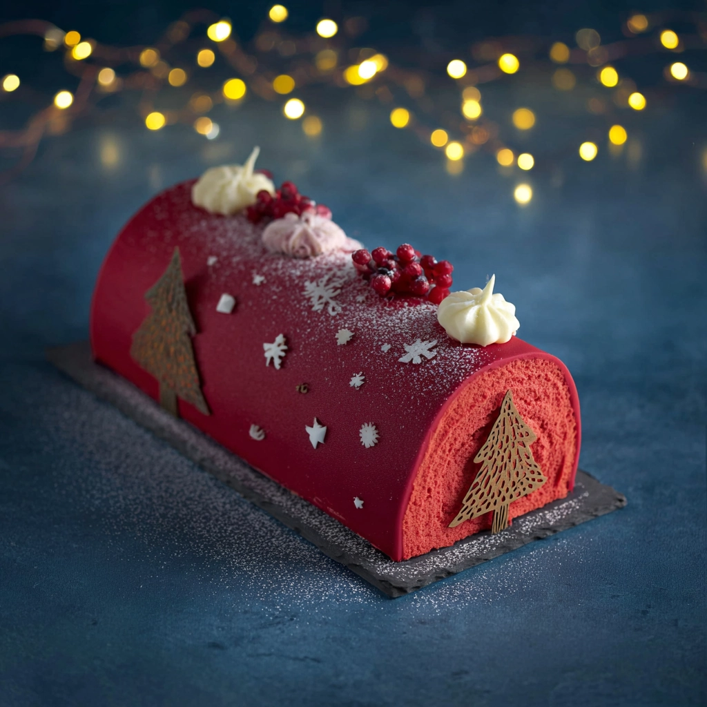 bûche citron framboise