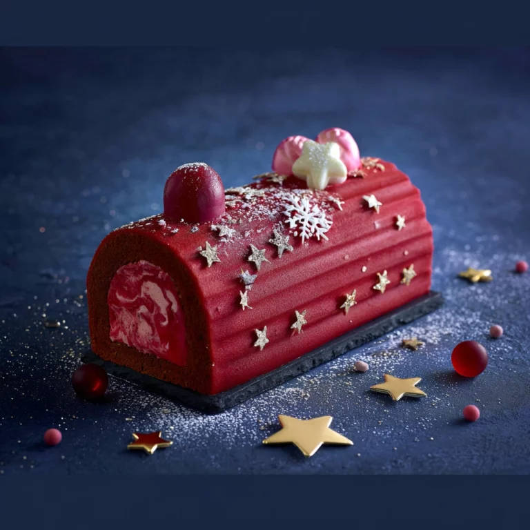 bûche citron framboise dessert de Noël