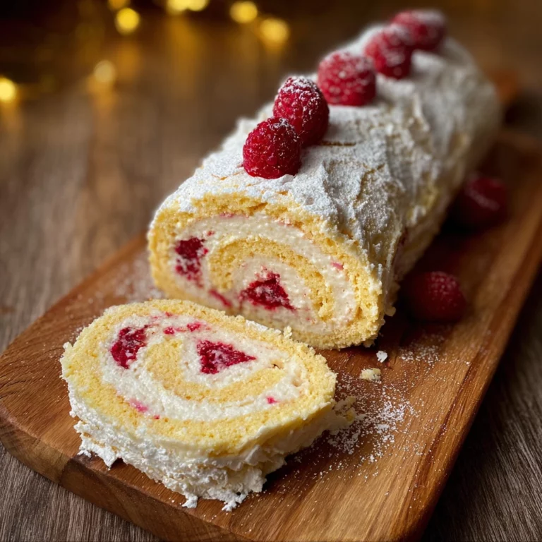 bûche framboise chantilly mascarpone