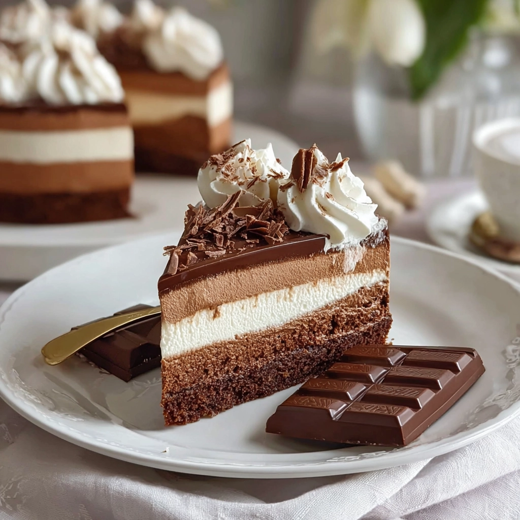 gâteau Kinder Bueno White sans cuisson Serving