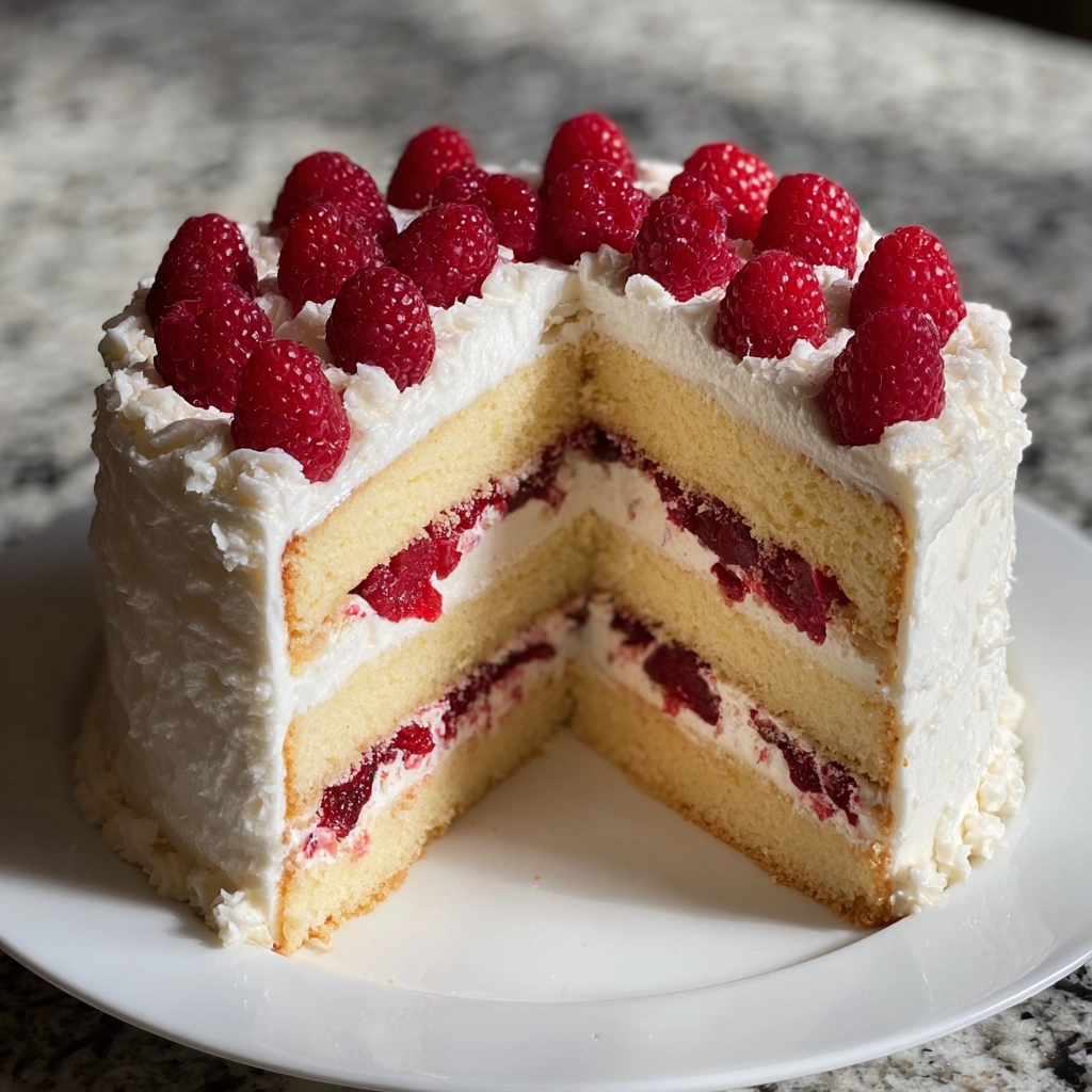 gâteau chocolat blanc framboise
