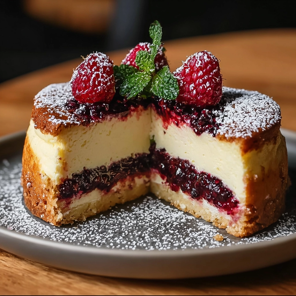 gâteau magique mascarpone Serving