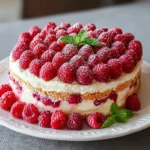 gâteau sans cuisson framboises mascarpone