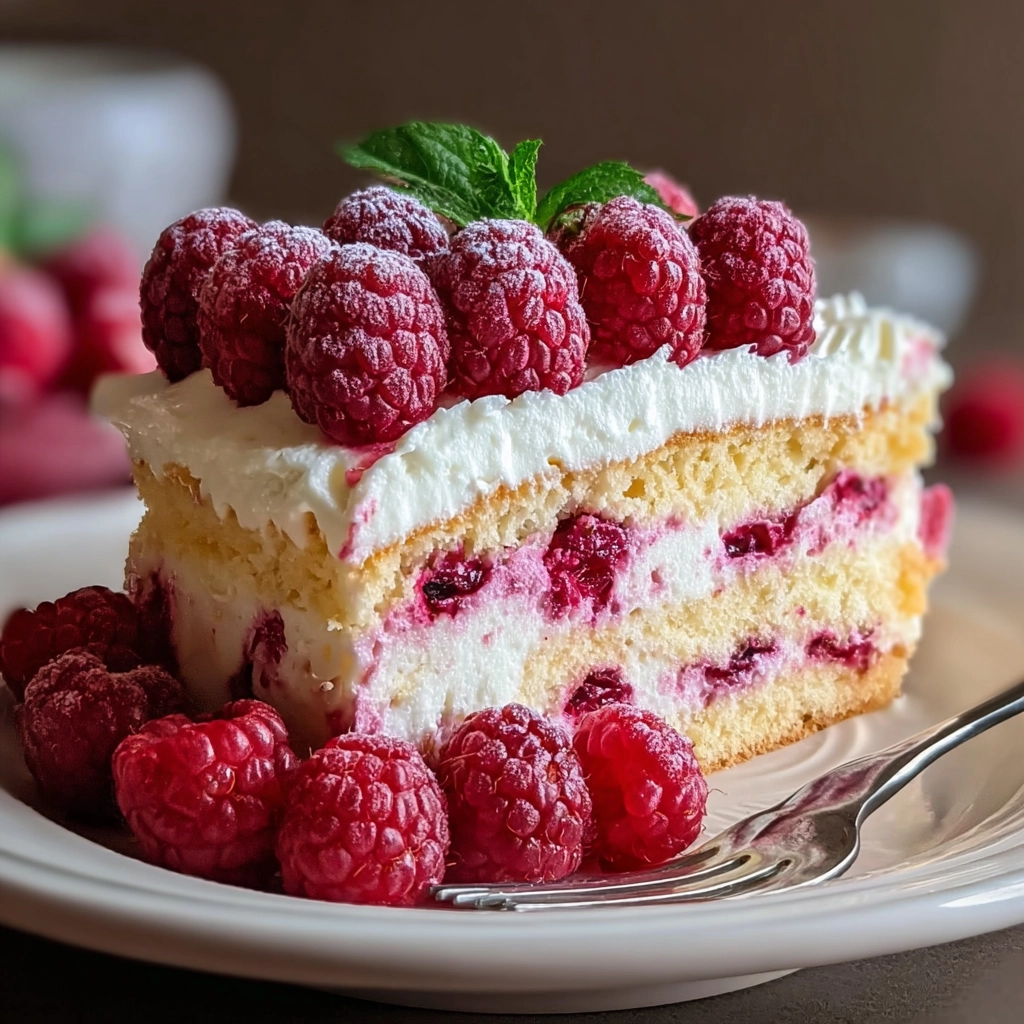 Gâteau sans cuisson framboises mascarpone : le dessert frais et onctueux de l’été 5 gâteau sans cuisson framboises mascarpone Serving