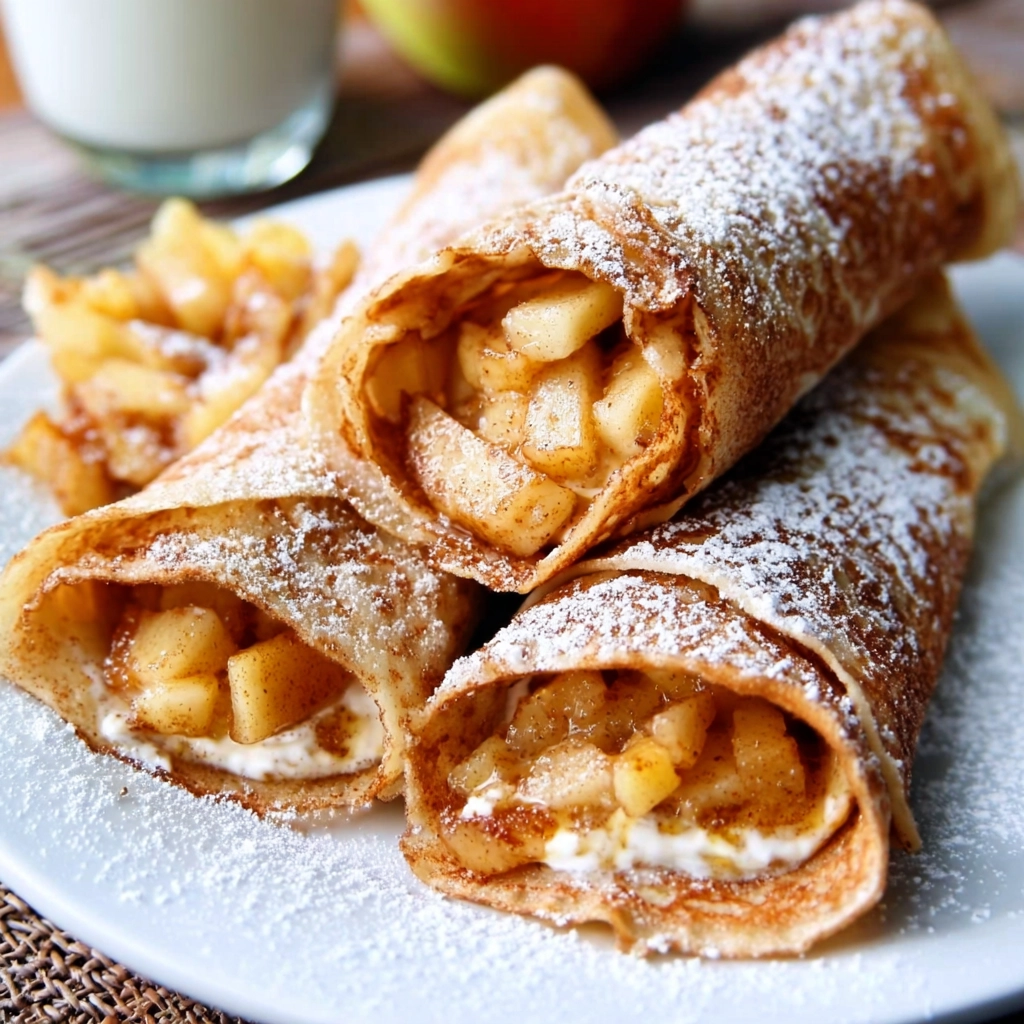 Apple Walnut Crepes Serving