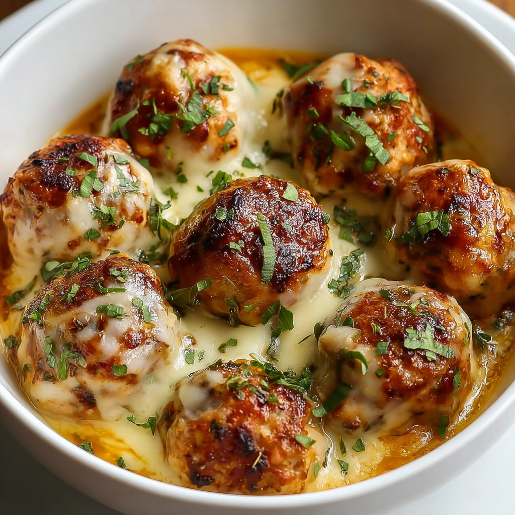 Boulettes Poulet Fromage Serving