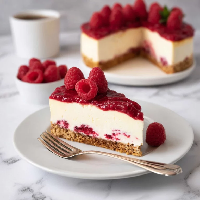 Cheesecake sans cuisson framboise