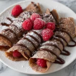Chocolate Raspberry Crepes
