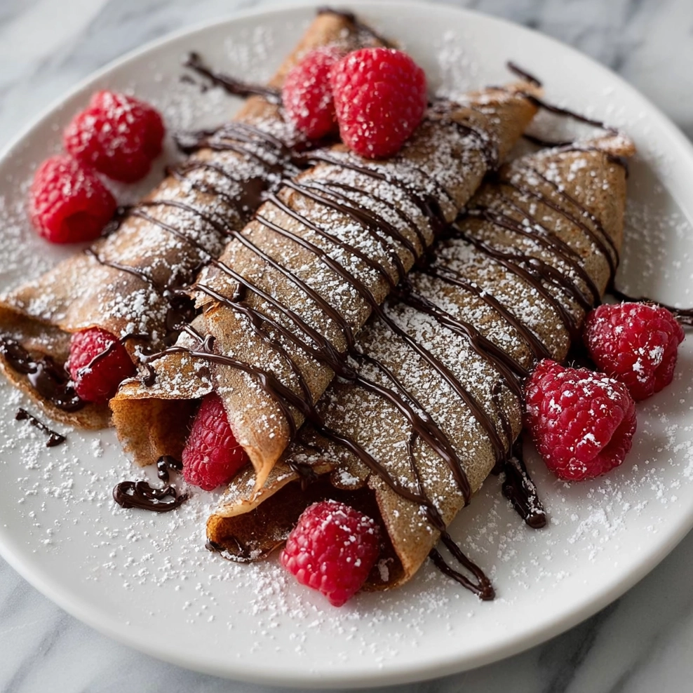 Chocolate Raspberry Crepes : un dessert raffiné qui séduit immédiatement 5 Chocolate Raspberry Crepes Serving