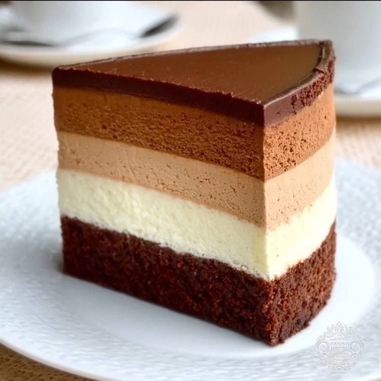 Entremets 3 Chocolats