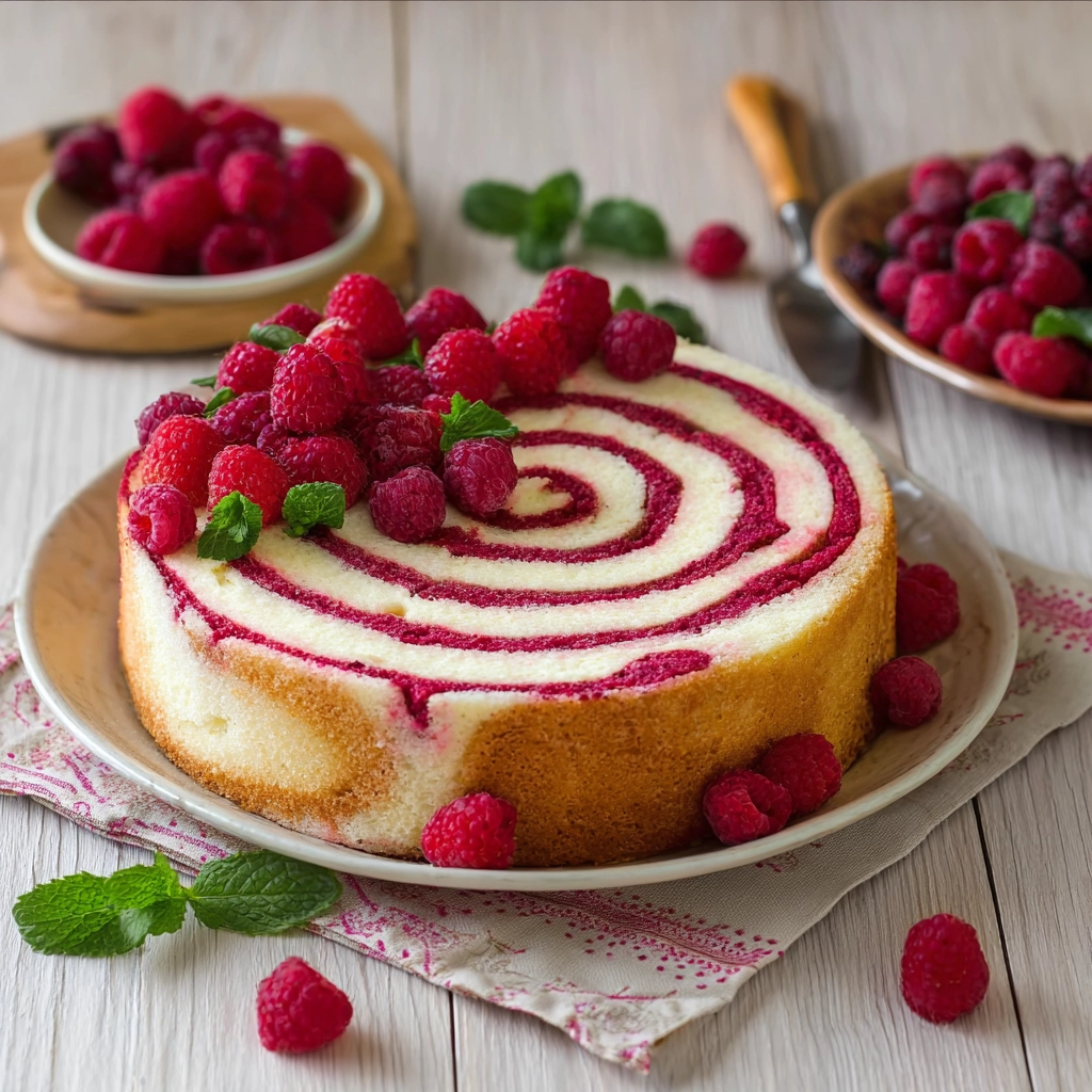 Framboisier Roulé Serving