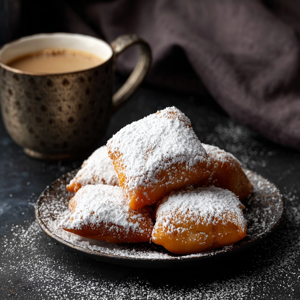 French Beignets à la vanille maison, recette traditionnelle 5 French Beignets Serving