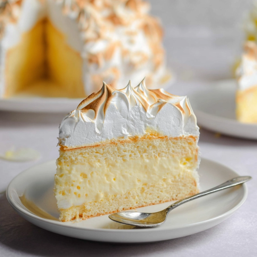 Gâteau nuage au citron meringué, aérien et raffiné 5 Gâteau nuage au citron meringué