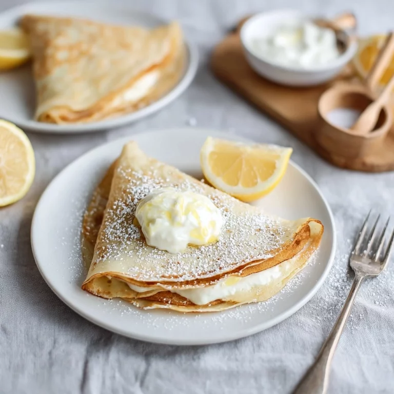 Lemon Ricotta Crepes