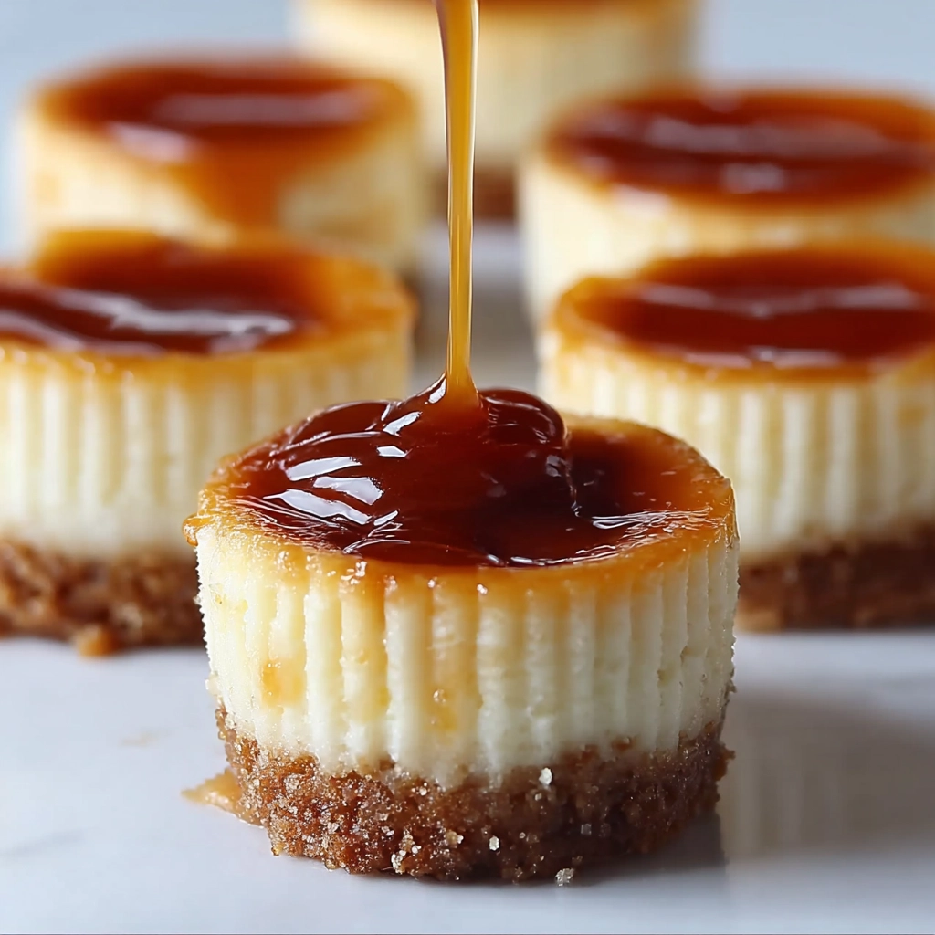 Mini Crème Brûlée Cheesecakes Serving
