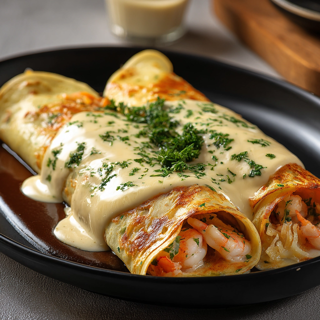 Seafood Crepes
