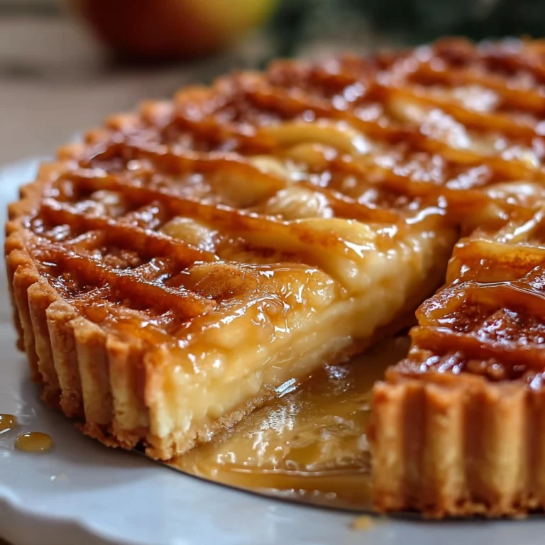 Tarte Pommes Creme Brulee