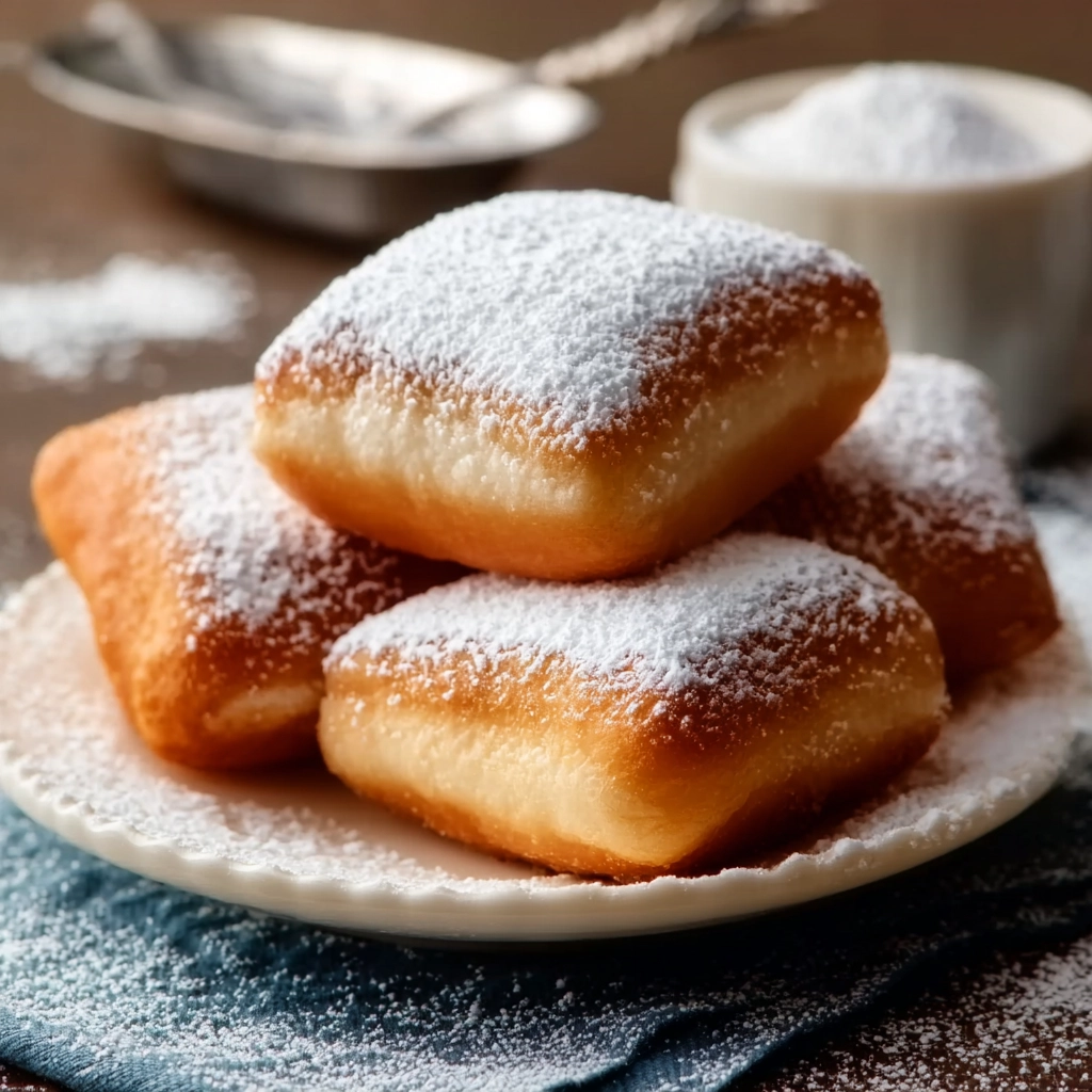 Vanilla French Beignets Serving