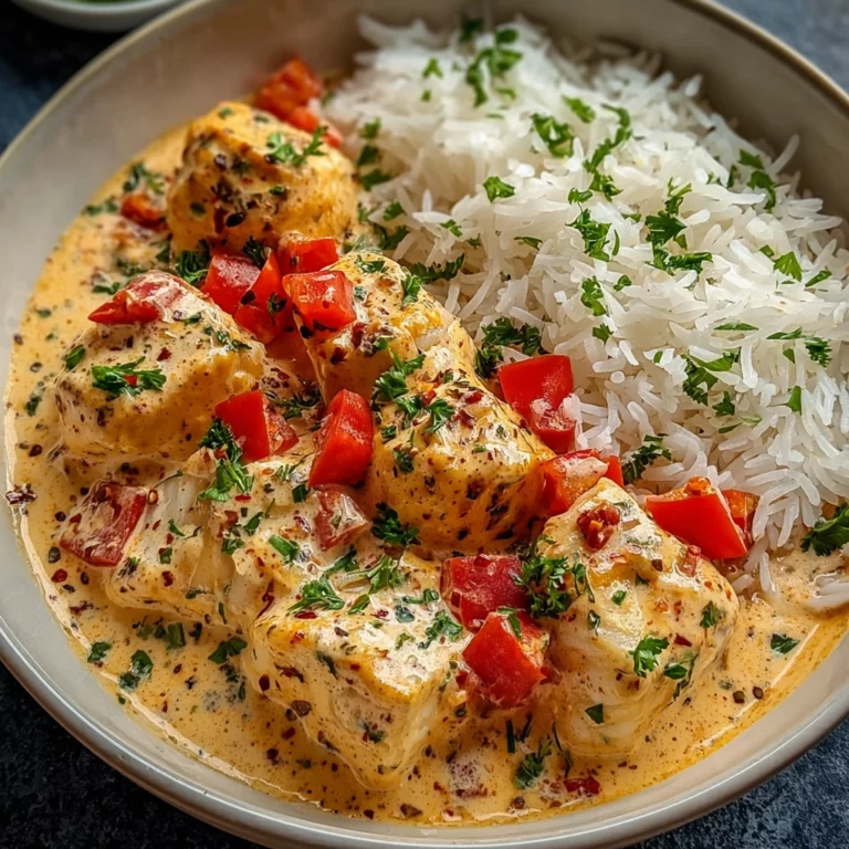 poulet crémeux et riz