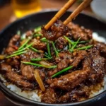 Boeuf sauté oignons