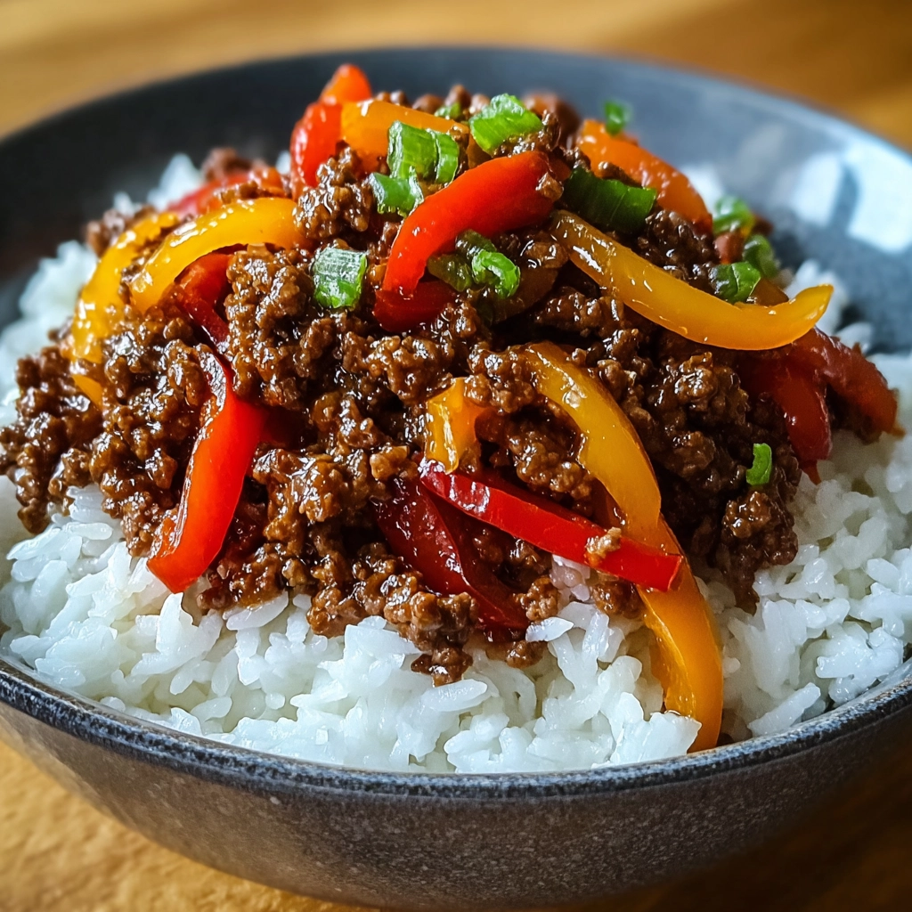 Bol boeuf riz savoureux et rapide pour un dîner maison 4 Bol boeuf riz