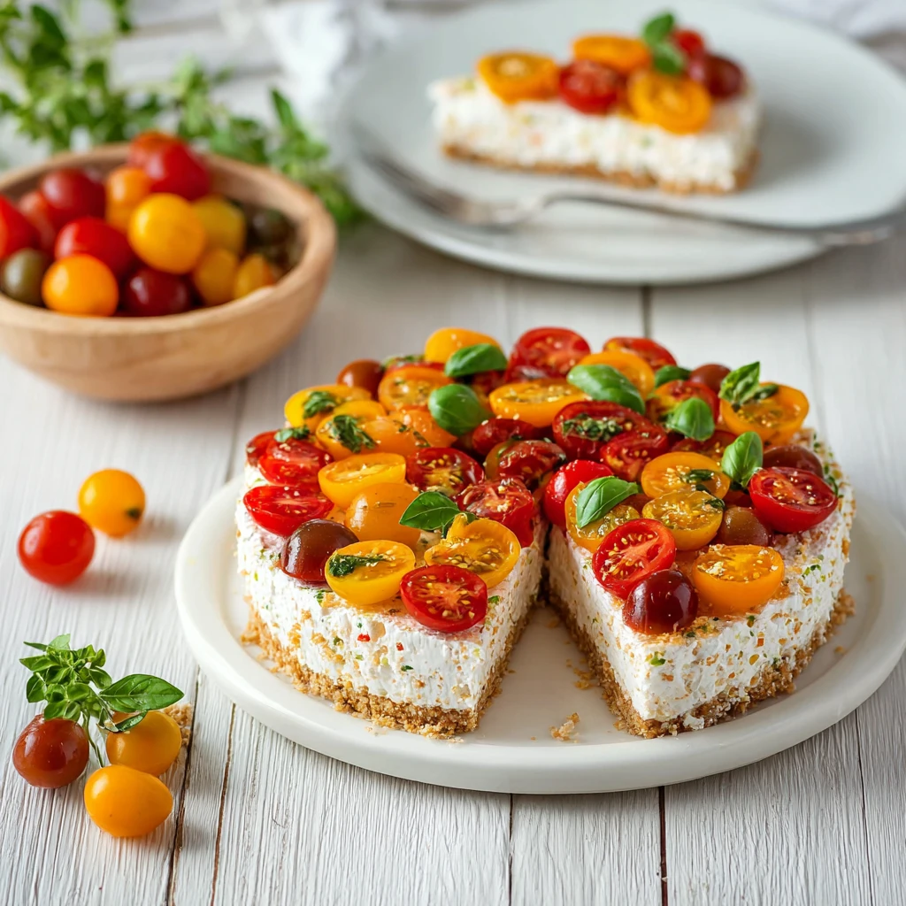 Cheesecake salé chèvre apéritif sans cuisson, frais et estival 4 Cheesecake salé chèvre