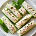 Concombres farcis au thon