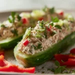Concombres farcis au thon