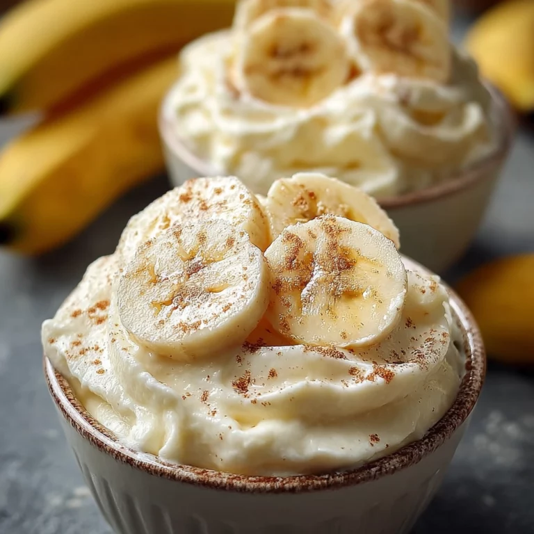 Crème banane maison