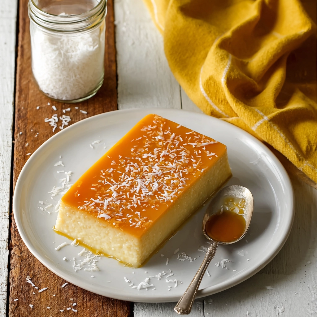 French Antilles Coconut Flan