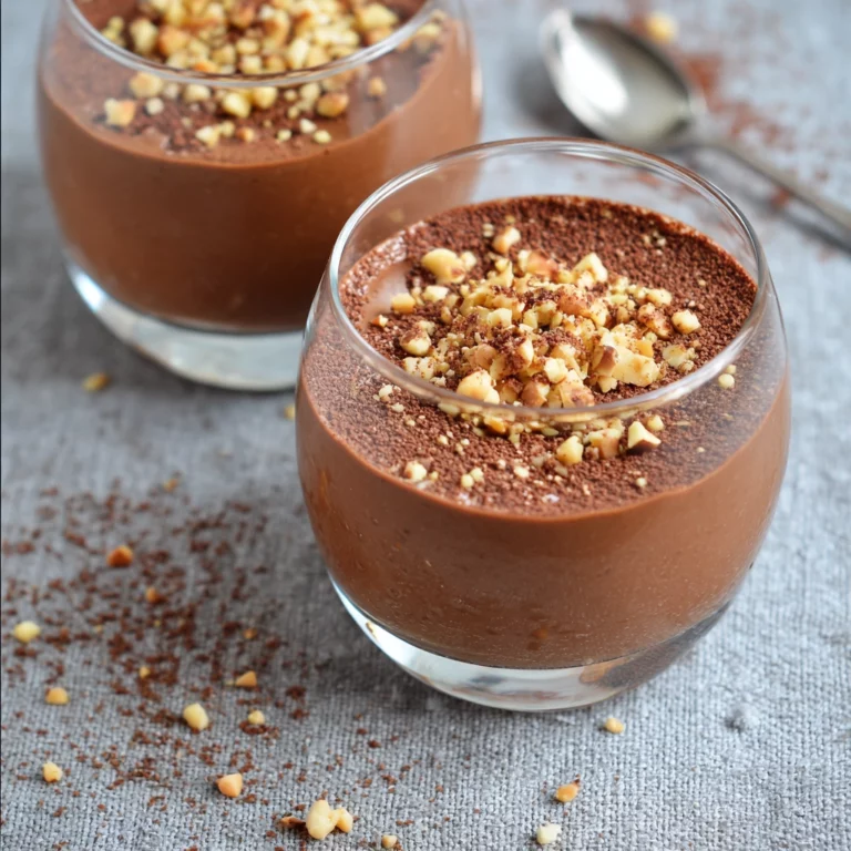 Petits pots de crème chocolat