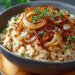 Riz à l'oignon à la française