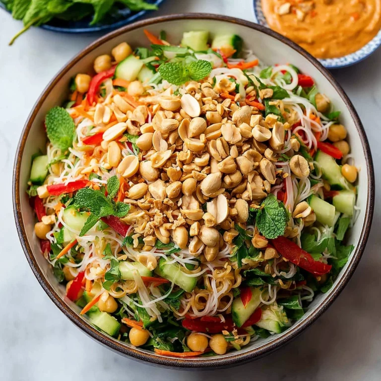 Salade Thaï aux Cacahuètes