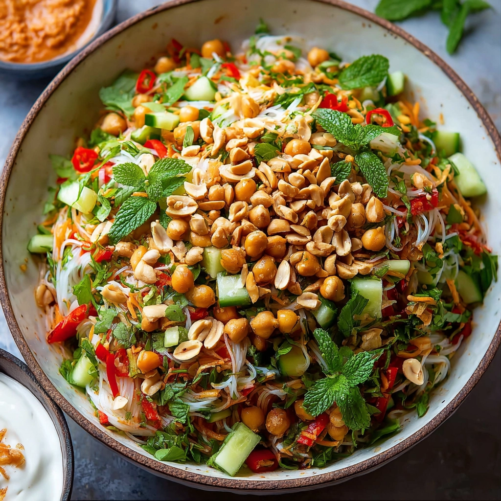 Salade Thaï aux Cacahuètes
