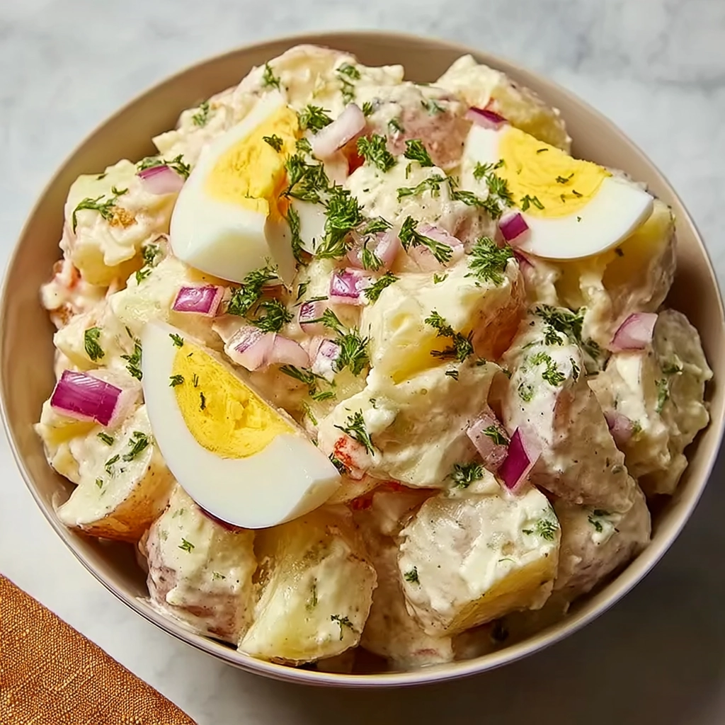 Salade de Pommes de Terre aux Œufs