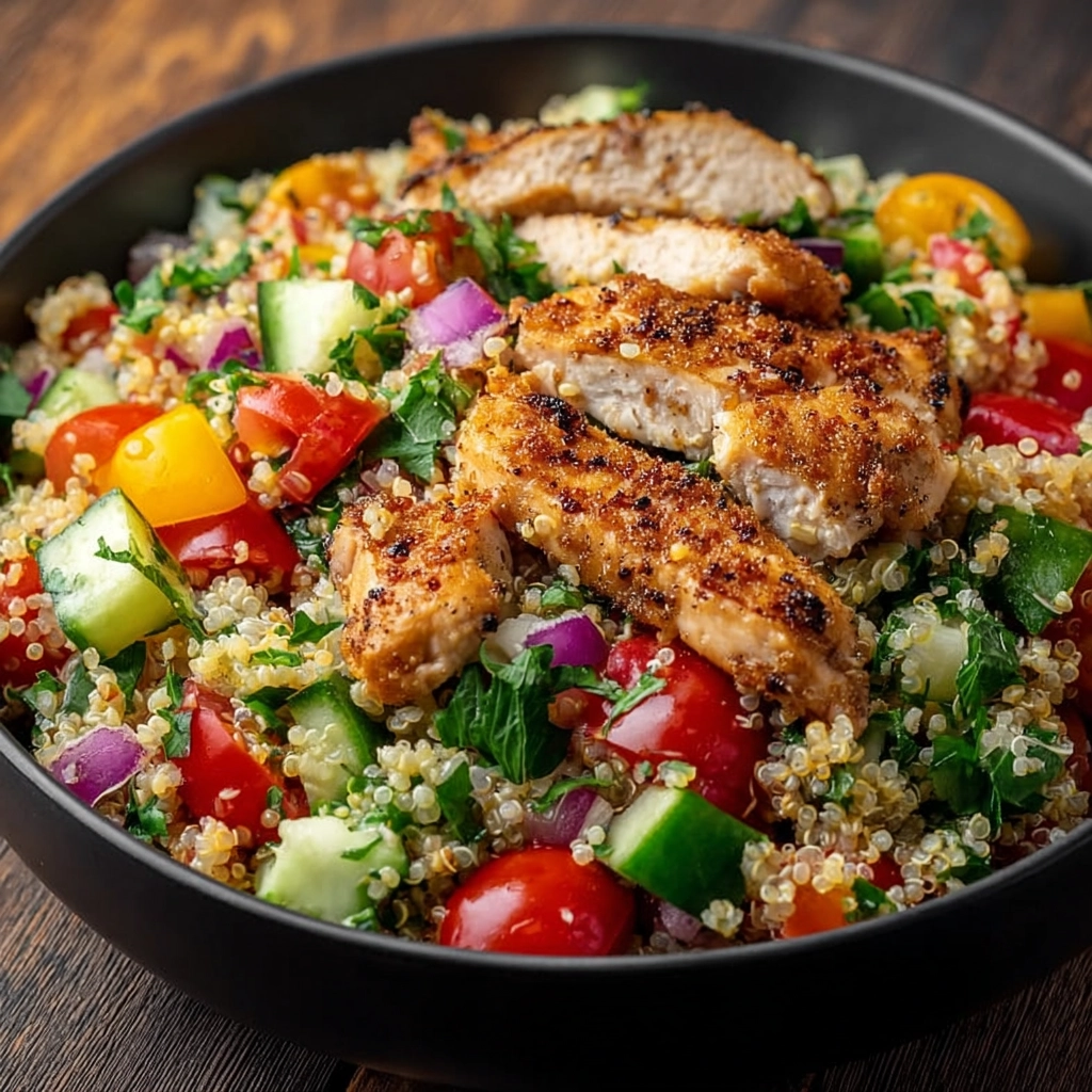 Salade quinoa poulet