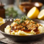 Sauce au poulet effiloché