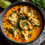 Soupe thaï raviolis