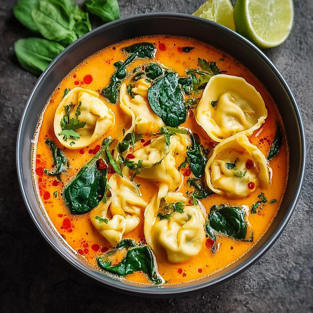 Soupe thaï raviolis
