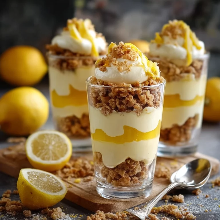 Verrine citron mascarpone