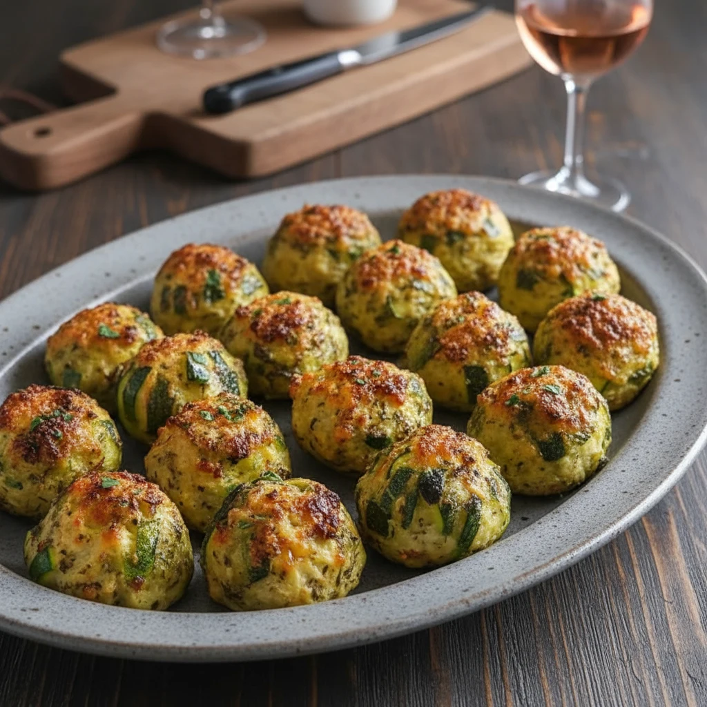 Boulettes de courgettes au four croustillantes et savoureuses 4 Boulettes de courgettes